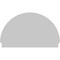 Ekena Millwork Half Round Smooth Architectural Grade PVC Combination Pediment, 56"W x 34-3/4"H x 2-3/4"P PEDPC056X350HRO00 - alternate 3
